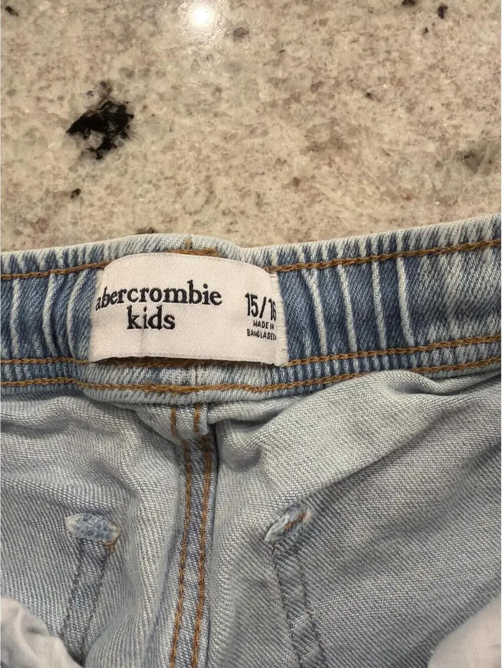 Abercrombie Kids Boys Jean Denim Shorts 15/16